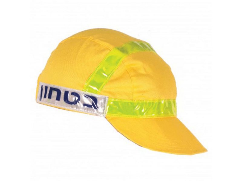 כובע אבטחה/זיהוי בטחון צהוב